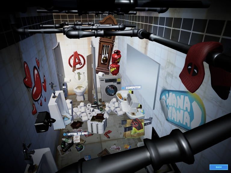 El escondite secreto de Deadpool en Fortnite