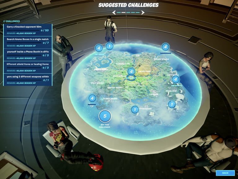 Escena de Fortnite temporada 2 semana 2