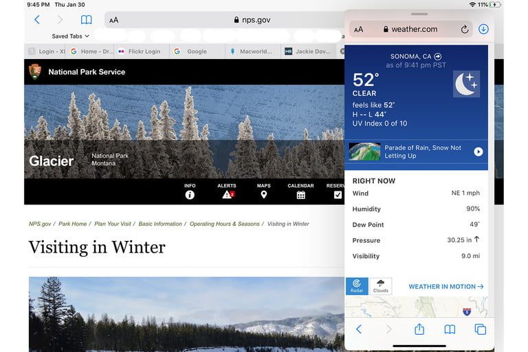 Funciones multitareas de Safari en iPadOS 13