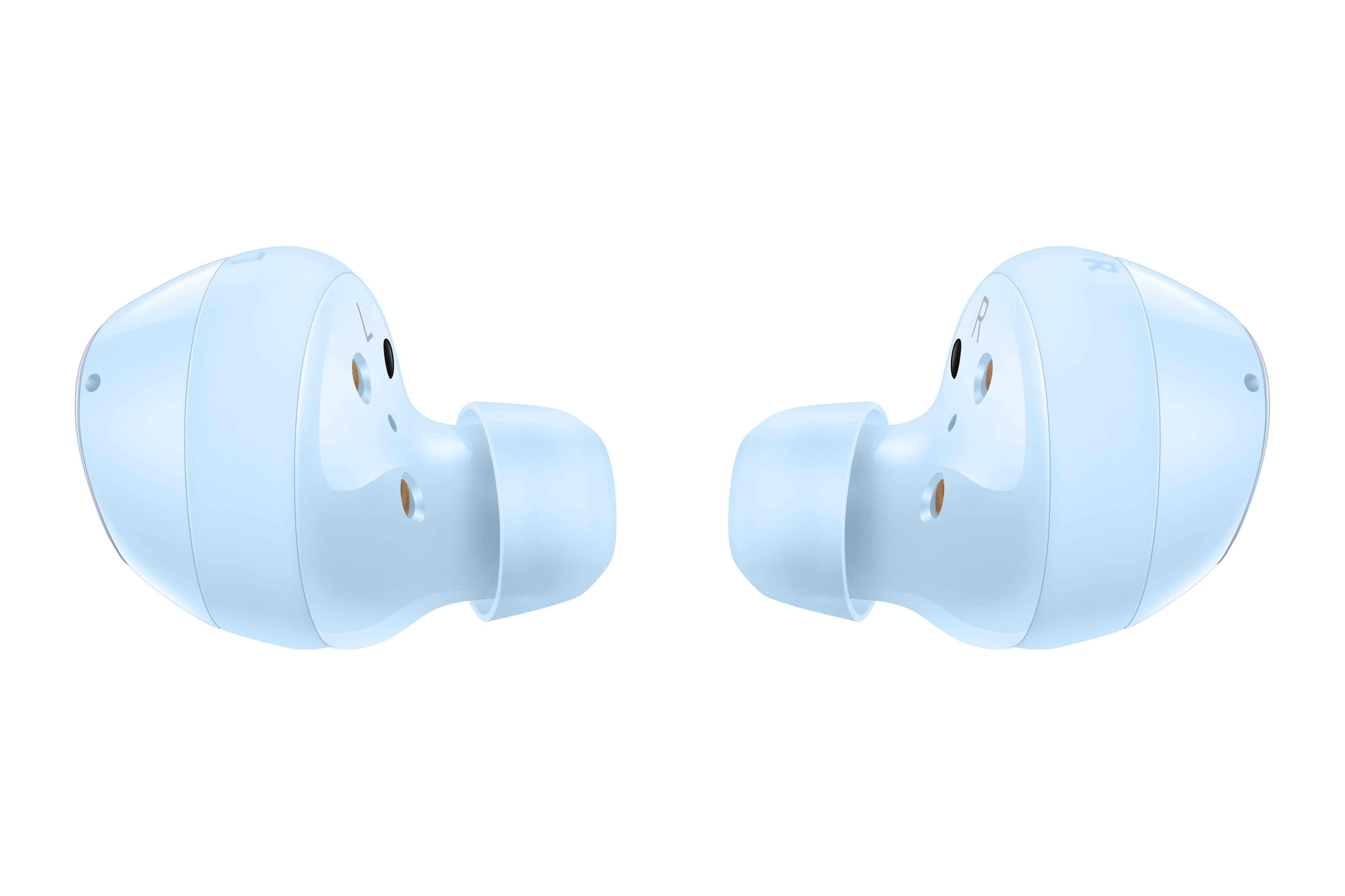 samsung galaxy buds plus 2 product photography  sky blue