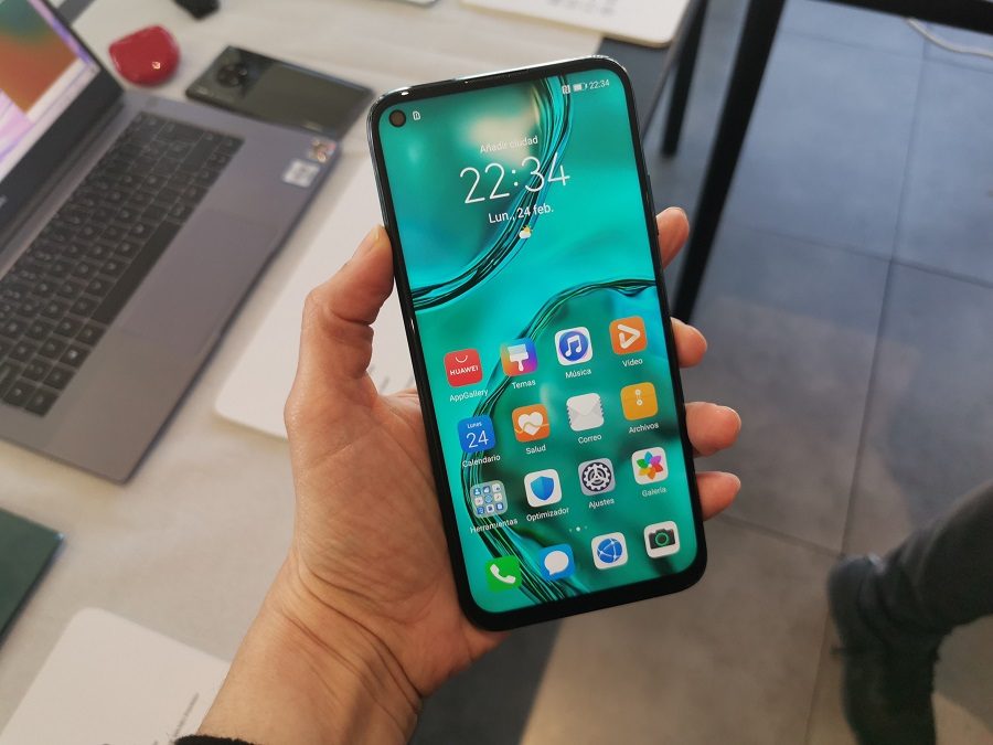 pantalla del teléfono huawei p40 lite