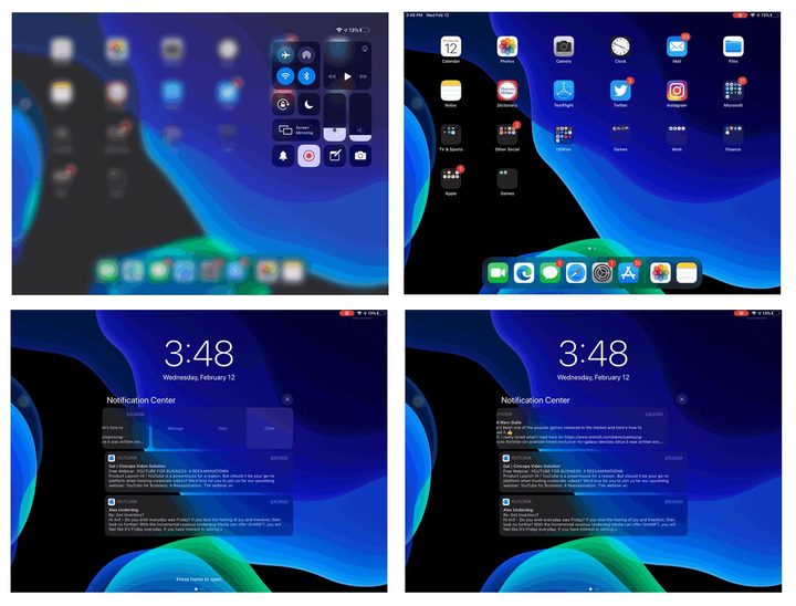 Apple vs. Microsoft pantalla de ipad