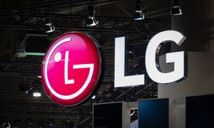 Logo de LG en el MWC de Barcelona
