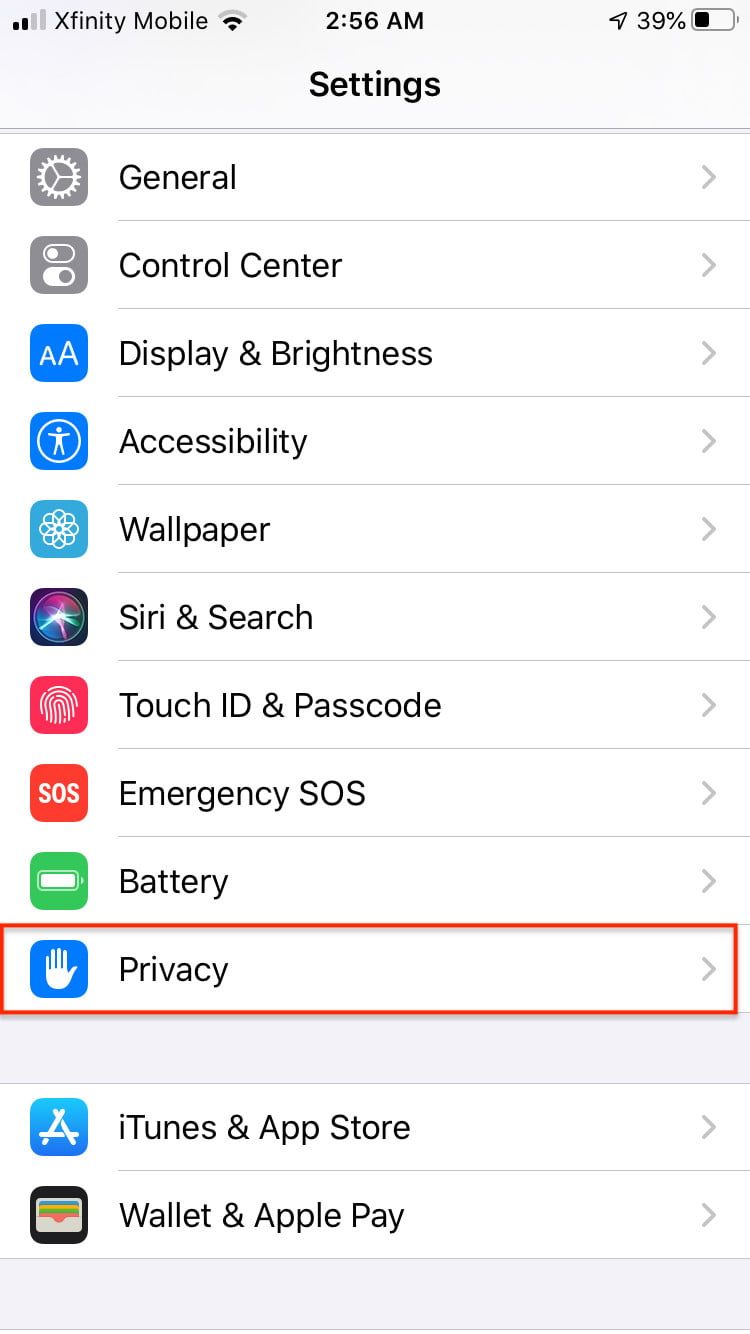 Captura de la función comparte mi ubicación