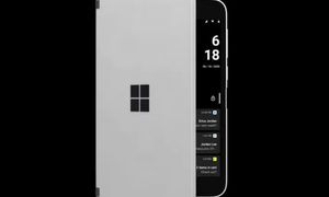 Surface Duo blanca vista