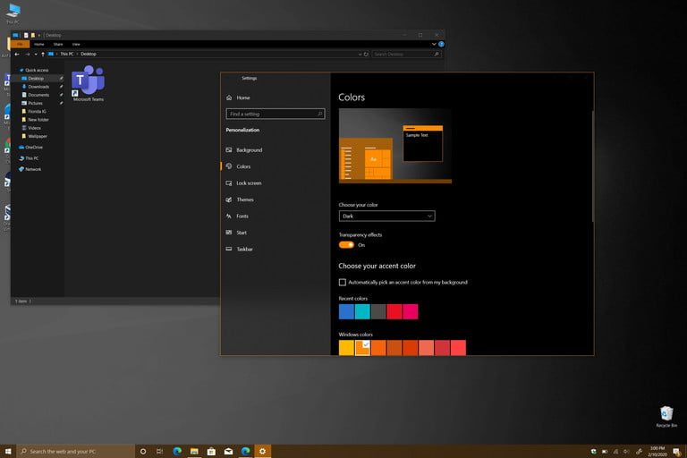 Pasos para poner modo oscuro en Windows 10