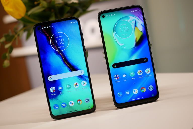 pantallas del Moto G Power y el Moto G Stylus