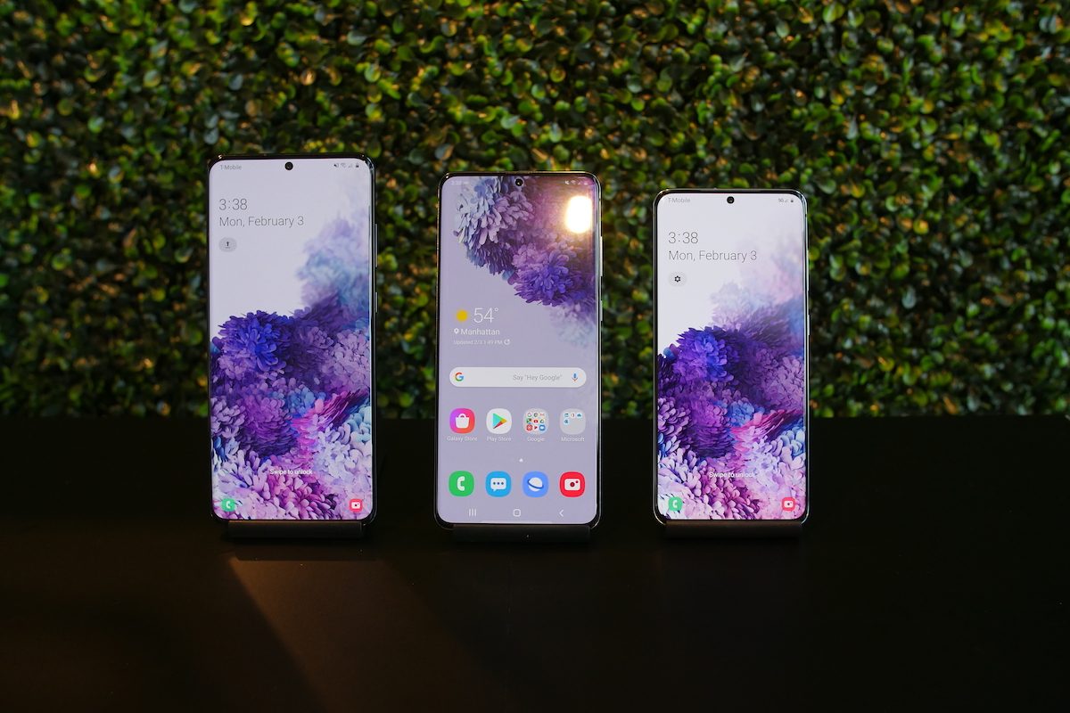 protectores para Samsung Galaxy S20 tres telefonos S20