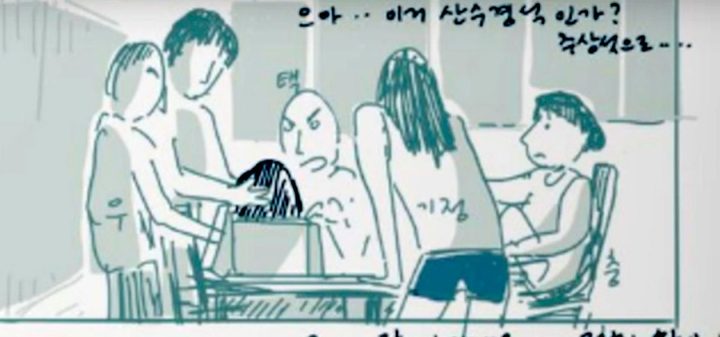 Storyboard de Parasite