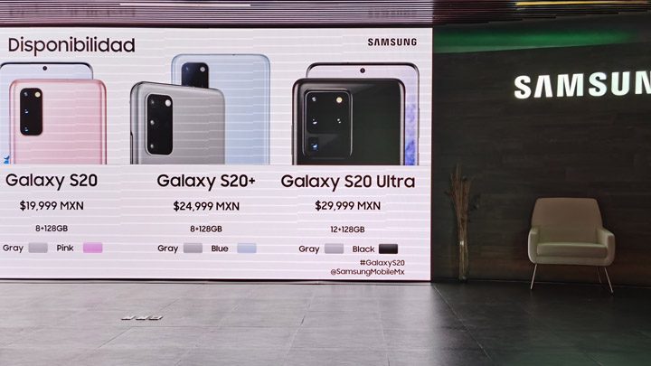 Precios de los Galaxy S20 en México