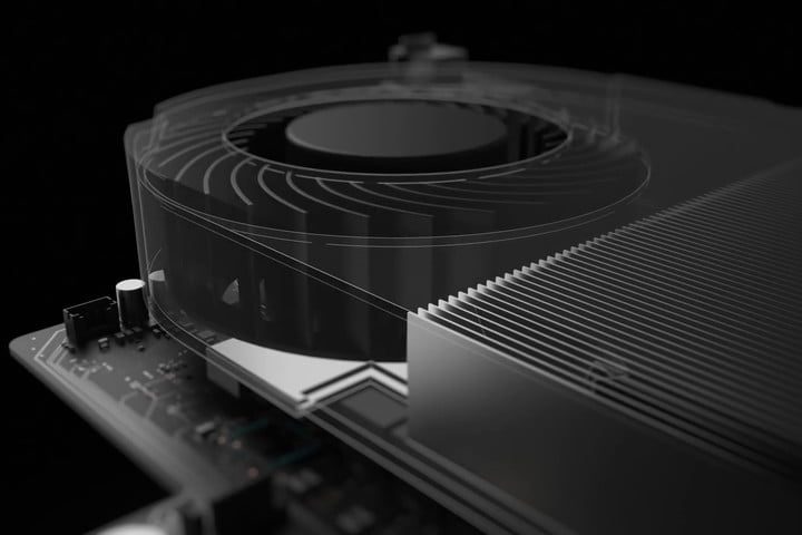 Tarjeta de video discreta vista parcialmente. Qué son los TFLOPs