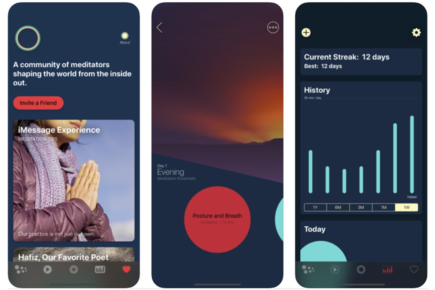Aplicación para meditar de Timeless Meditation
