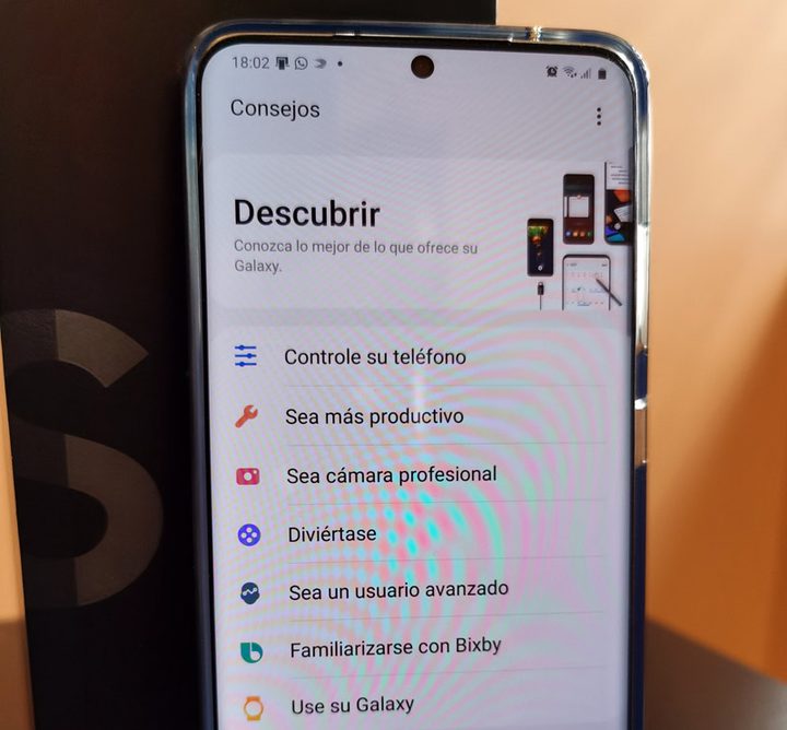 Ajustes básicos al Samsung Galaxy S20