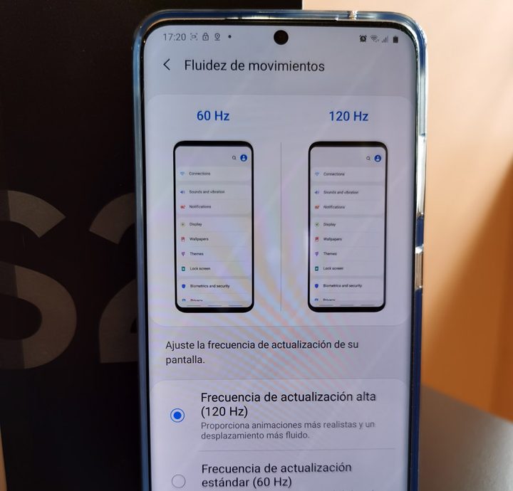 Ajustes básicos al Samsung Galaxy S20