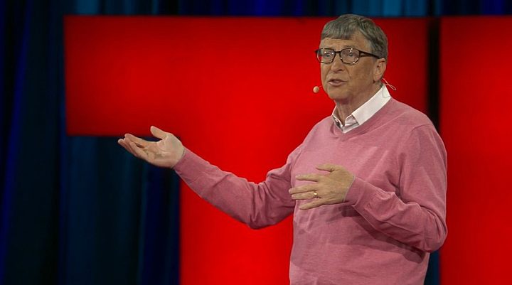 Bill Gates en una TED Talk de 2015