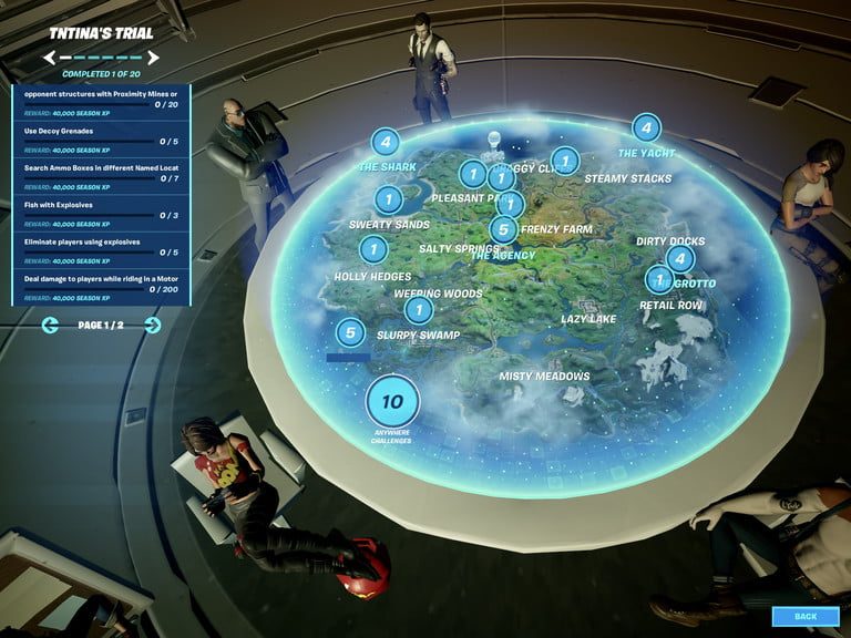 Escena de Fortnite, semana 4