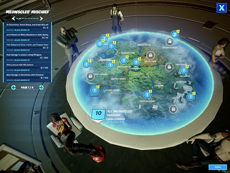 Fortnite semana 5, las travesuras de Miaúsculos