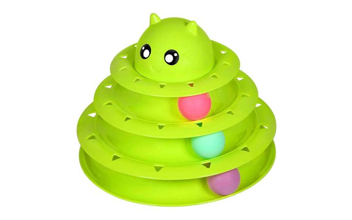 Torre de pelotas para gato