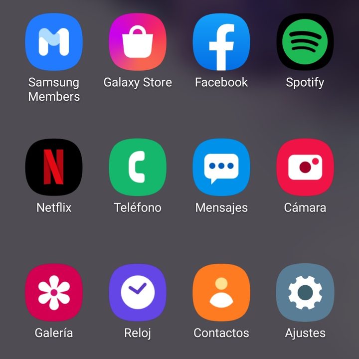revision galaxy s20 plus screenshot aplicaciones