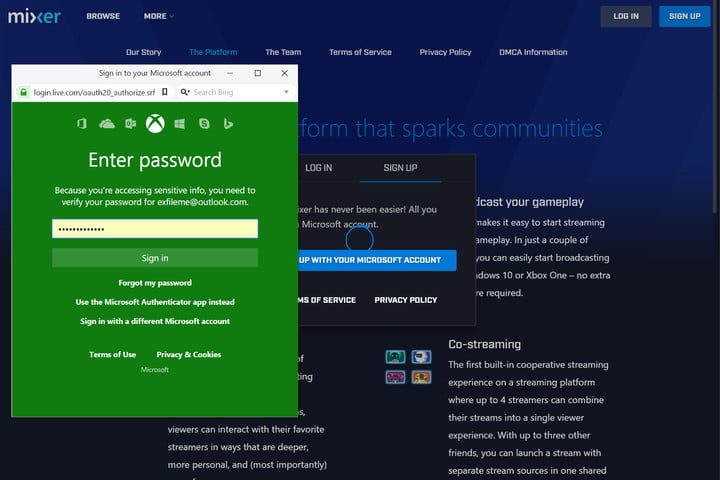 Pantalla de inicio de sesion en Mixe, mustra una pantalla verde pidiendo contraseña