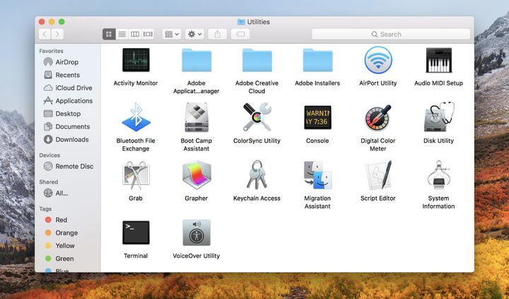 Pantalla de Terminal de MacOS