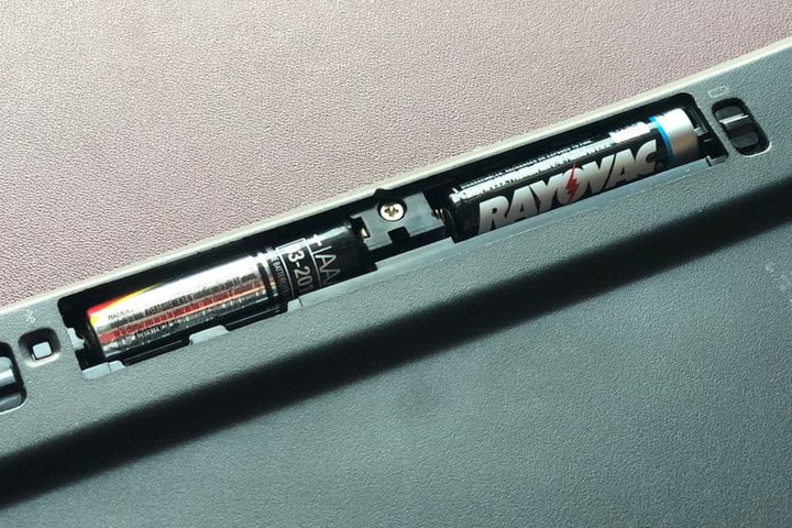 Batterias de un teclado inalambrico