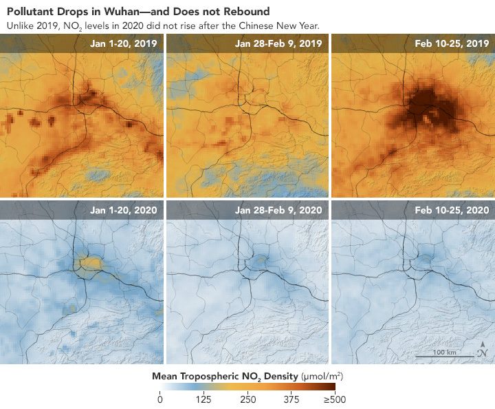 wuhan calidad del aire coronavirus