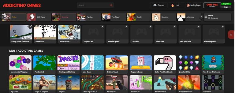 Addicting Games, uno de los mejores sitios de juegos online