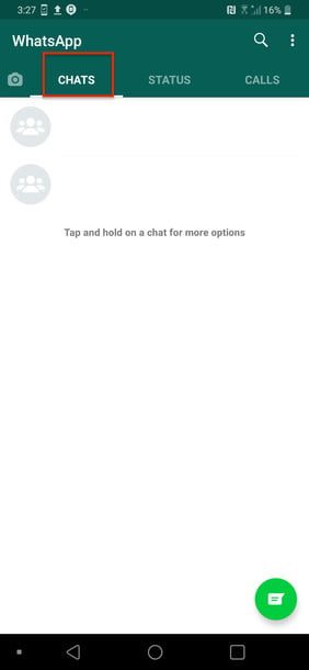 Iniciar llamada desde un grupo de Whatsapp