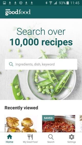 BBC Good Food, una de las mejores aplicaciones de recetas de cocina