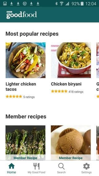 BBC Good Food, una de las mejores aplicaciones de recetas de cocina