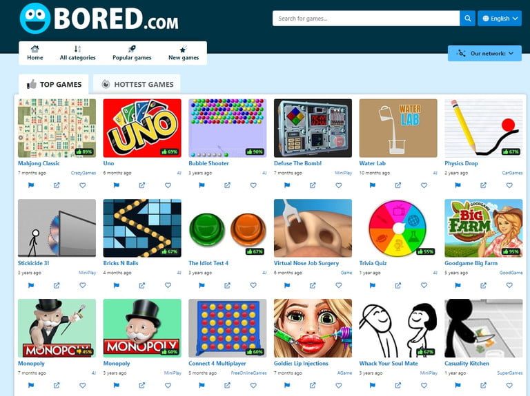 Bored, uno de los mejores sitios de juegos online