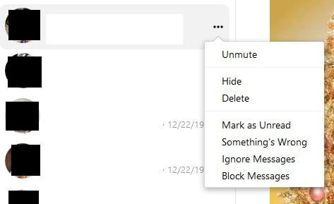 Captura de pantalla de Facebook