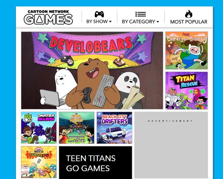 Cartoon Network, uno de los mejores sitios de juegos online