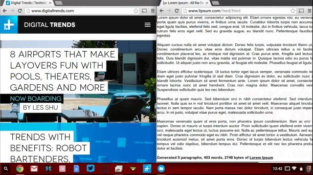 Multitarea en ChromeOS
