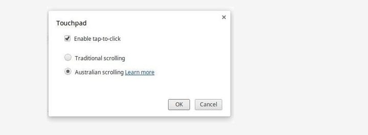 Menu de ChromeOS para boton derecho