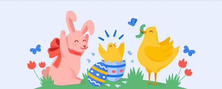 Animalitos de Pascua de Google