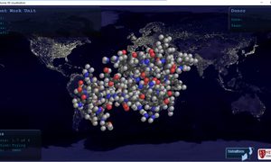 Animacion en 3D de desdoblamiento de proteina
