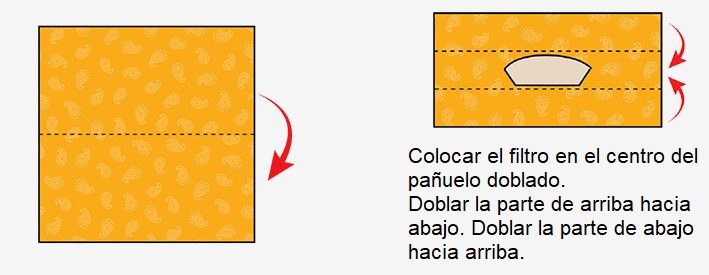 En caso de no tener filtros de cafe, puedes usar otro tipo de materiales, como bolsas para basura de aspiradora o telas sintéticas de tejido cerrado.