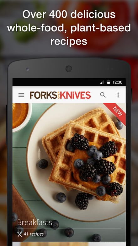 Forks Over Knives, una de las mejores aplicaciones de recetas de cocina