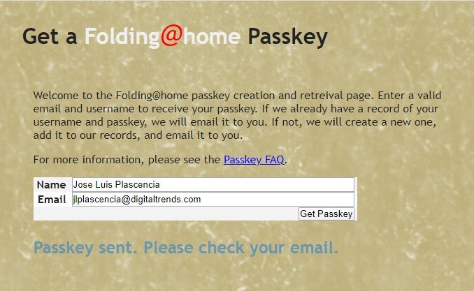 Solicitud para generar password seguro