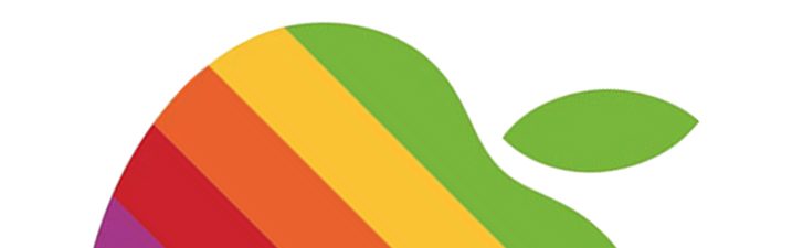 logo apple retro (fragmento)