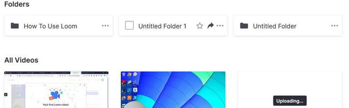 Opción Compartir Videos en Loom