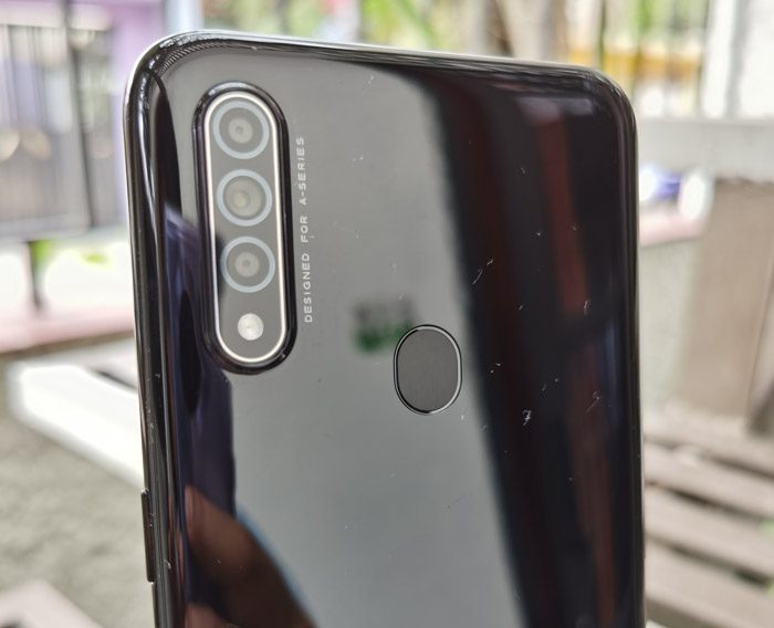 Detalle de la parte trasera del Oppo A31