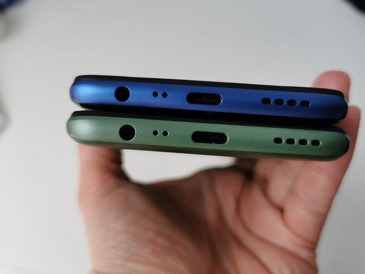 Conexión USB y entrada jack de 3.5 mm de los teléfonos Realme 6 y Realme 6i