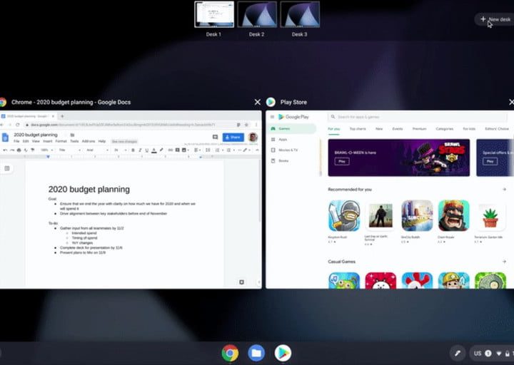 Escritorios virtuales en ChromeOS