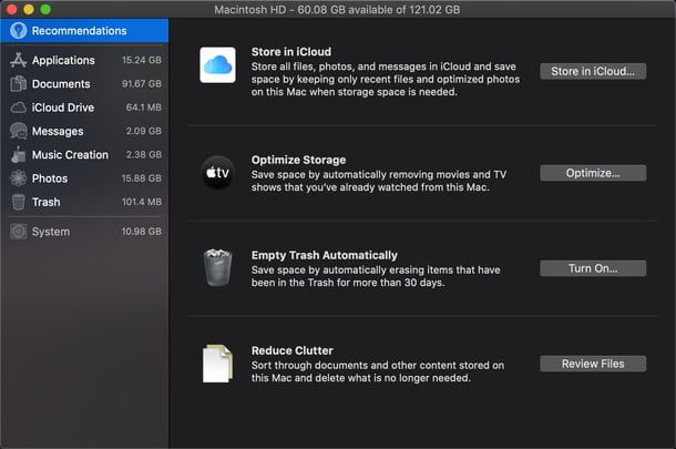 Utilizar la función “Optimizar”