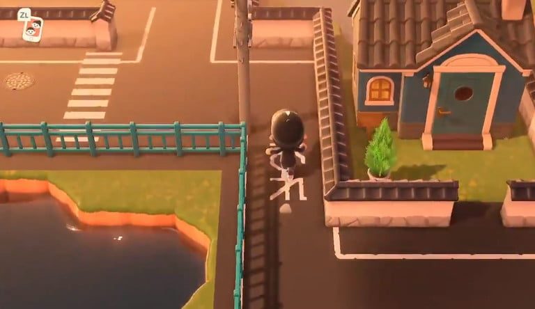 Ciudad japonesa en Animal Crossing: New Horizons