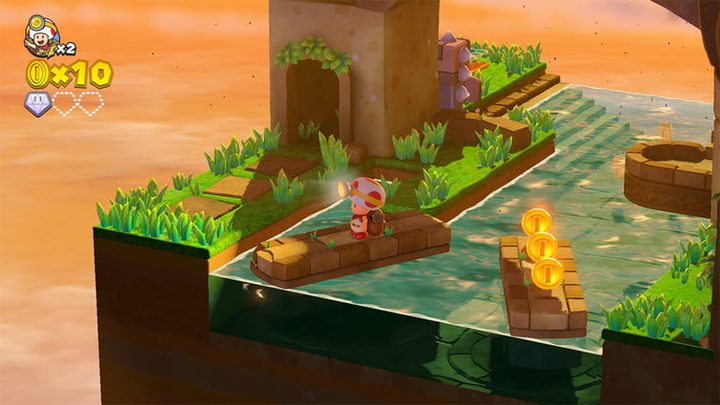 Pantalla del juego Captain Toad: Treasure Tracker, uno de los mejores juegos para Wii U de todos los tiempos