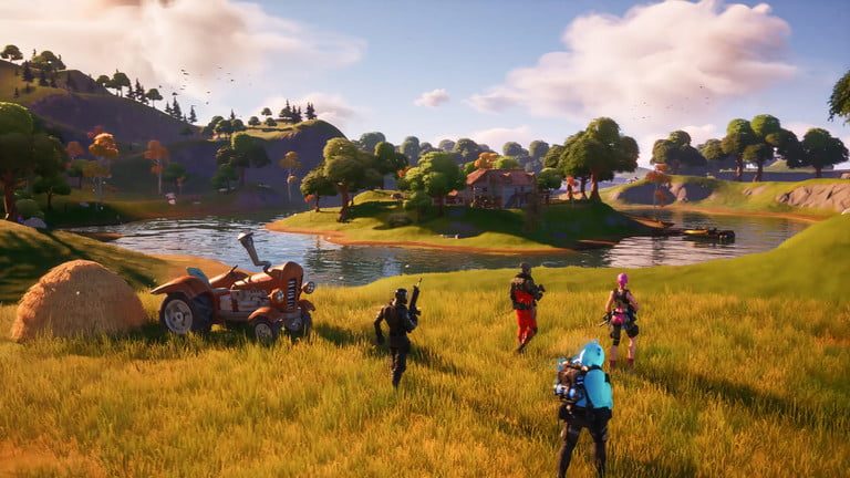 Una escena de Fortnite